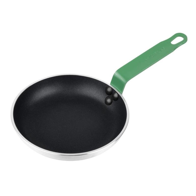 Aluminium-Antihaft-Pfanne mit grünem Griff - Ø200mm Hygiplas: Professionelles Kochen leicht gemacht! Aluminium-Antihaft-Pfanne mit grünem Griff - Ø200mm Hygiplas: Professionelles Kochen leicht gemacht!