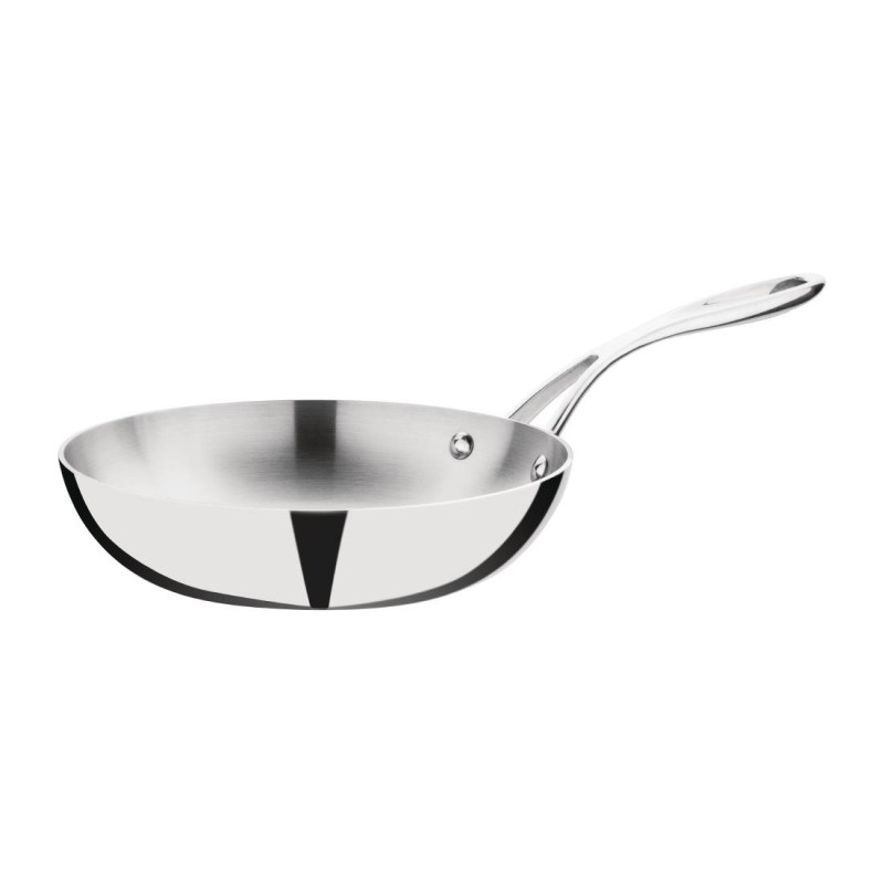 Stainless Steel Triple Wall Vogue Pan Ø 200 mm - Professional Performance Stainless Steel Triple Wall Vogue Pan Ø 200 mm - Professional Performance