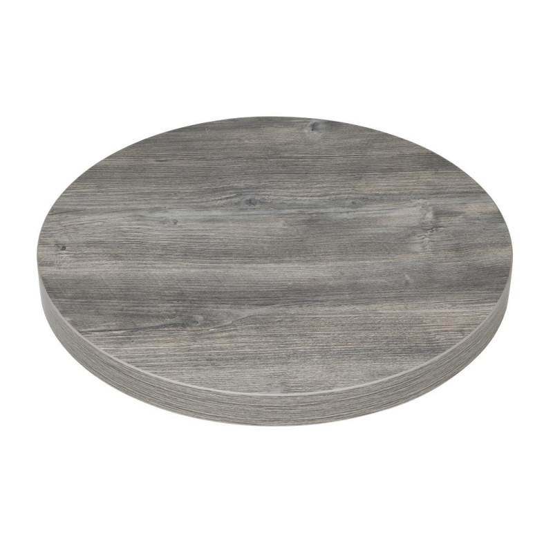 Ronde Tafelblad Melamine Grijs 600 mm - Bolero, duurzaam en elegant Ronde Tafelblad Melamine Grijs 600 mm - Bolero, duurzaam en elegant