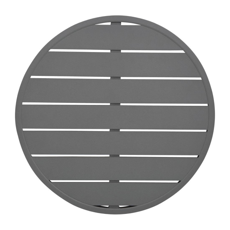 Round Dark Grey Aluminium Table Top 580 mm Bolero - Modern Style & Durability Round Dark Grey Aluminium Table Top 580 mm Bolero - Modern Style & Durability