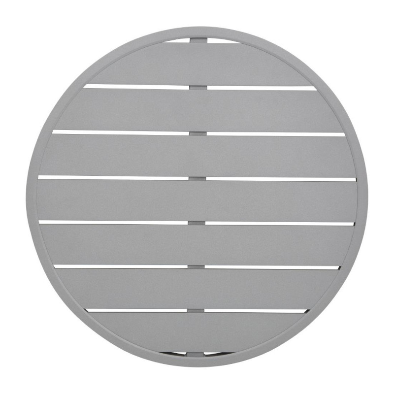 Tischplatte Rund Aluminium Hellgrau 580mm Bolero - Moderner Stil Tischplatte Rund Aluminium Hellgrau 580mm Bolero - Moderner Stil