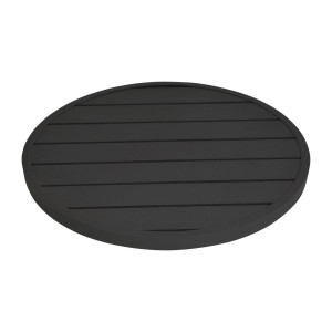 Tischplatte Rund Aluminium Schwarz Bolero 580mm - Modern und Robust