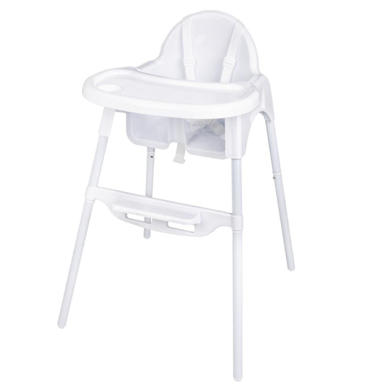 Kinderstoel Wit Glanzend Bolero - Veiligheid en Comfort Kinderstoel Wit Glanzend Bolero - Veiligheid en Comfort
