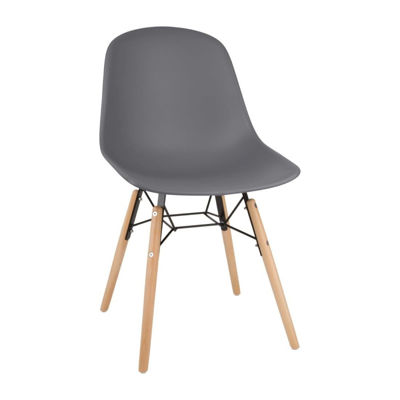 Stoel Arlo Donkergrijs - Set van 2 Bolero: Comfort, stevigheid en elegantie Stoel Arlo Donkergrijs - Set van 2 Bolero: Comfort, stevigheid en elegantie
