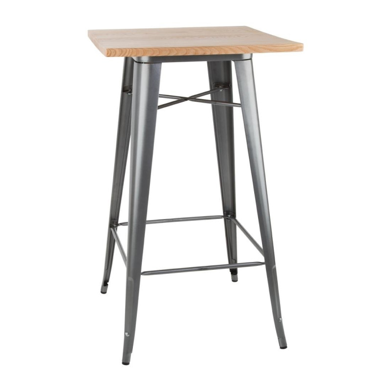 Grey Wooden Bolero Bar Table - Quality and Elegance Grey Wooden Bolero Bar Table - Quality and Elegance