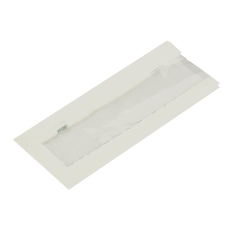 Zakjes voor warme snacks van composteerbaar glanzend papier met venster - Set van 1000, NatureFlex Vegware Zakjes voor warme snacks van composteerbaar glanzend papier met venster - Set van 1000, NatureFlex Vegware
