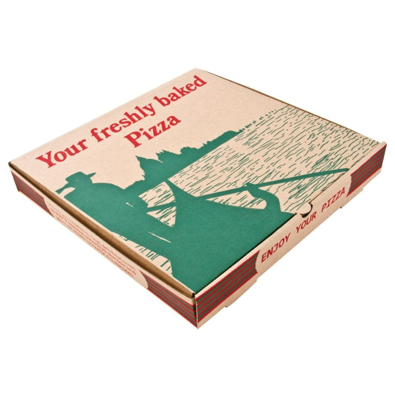 Boîtes à Pizza Compostables 358mm Lot de 50 - Respect de l'environnement Boîtes à Pizza Compostables 358mm Lot de 50 - Respect de l'environnement
