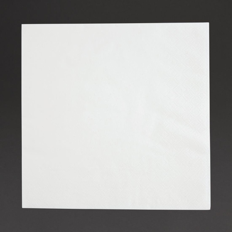 Serviettes Cocktail Blanches 1 Pli 1/4 - Lot de 5000 Recyclables avec Dimensions 300mm Serviettes Cocktail Blanches 1 Pli 1/4 - Lot de 5000 Recyclables avec Dimensions 300mm