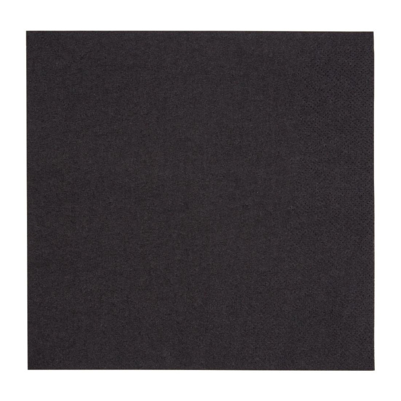 Black 2-Ply Napkins 330 mm - Pack of 2000 Snacking Eco-Friendly Black 2-Ply Napkins 330 mm - Pack of 2000 Snacking Eco-Friendly