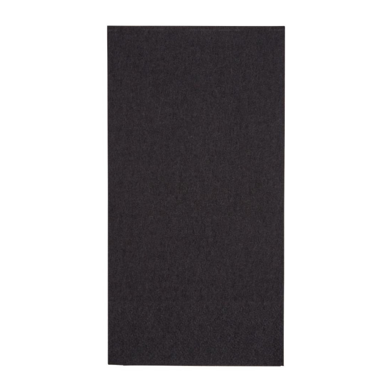 Servietten Dinner 2-lagig 1/8 Schwarz 400mm - Packung 2000 | Premium-Papierqualität Servietten Dinner 2-lagig 1/8 Schwarz 400mm - Packung 2000 | Premium-Papierqualität