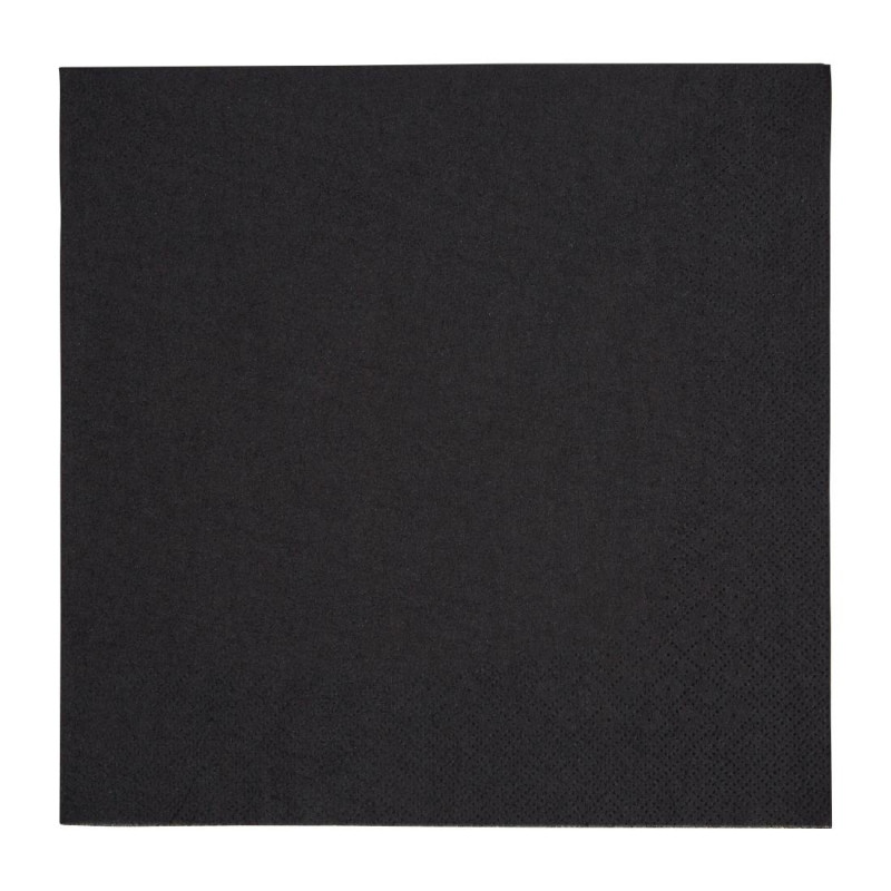 Servietten Abendessen 3-lagig Schwarz 400mm - Packung mit 1000 Stück - Hochwertige Qualität Servietten Abendessen 3-lagig Schwarz 400mm - Packung mit 1000 Stück - Hochwertige Qualität