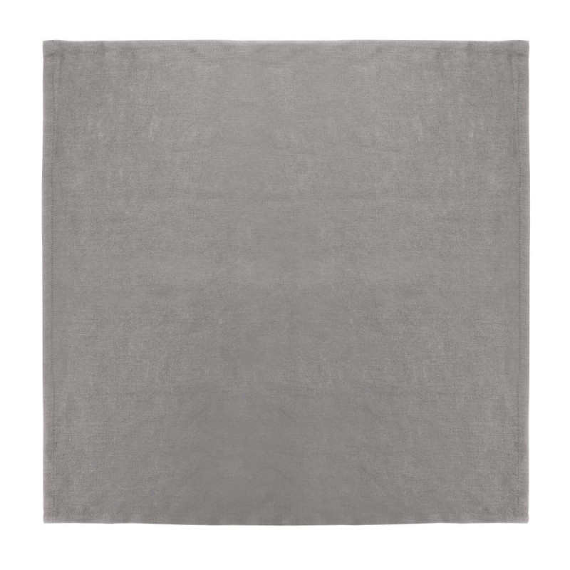 Tischservietten aus grauem Leinen 400 x 400 mm - 12er-Pack - Olympia Tischservietten aus grauem Leinen 400 x 400 mm - 12er-Pack - Olympia
