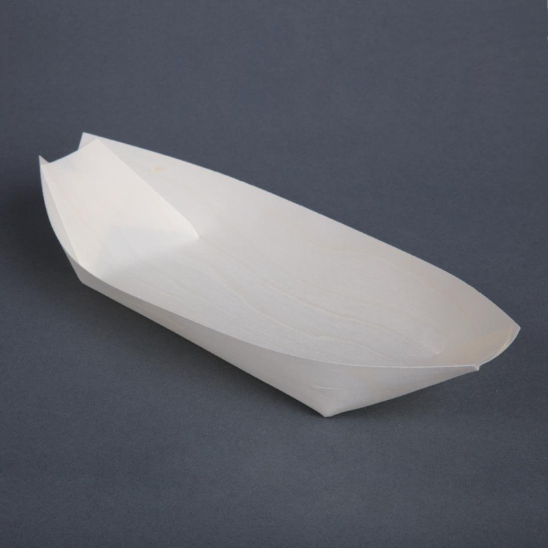 Biologisch abbaubare Schalen aus Pappelholz Pirogue 250 mm - Packung mit 100 & Umweltschutz Biologisch abbaubare Schalen aus Pappelholz Pirogue 250 mm - Packung mit 100 & Umweltschutz
