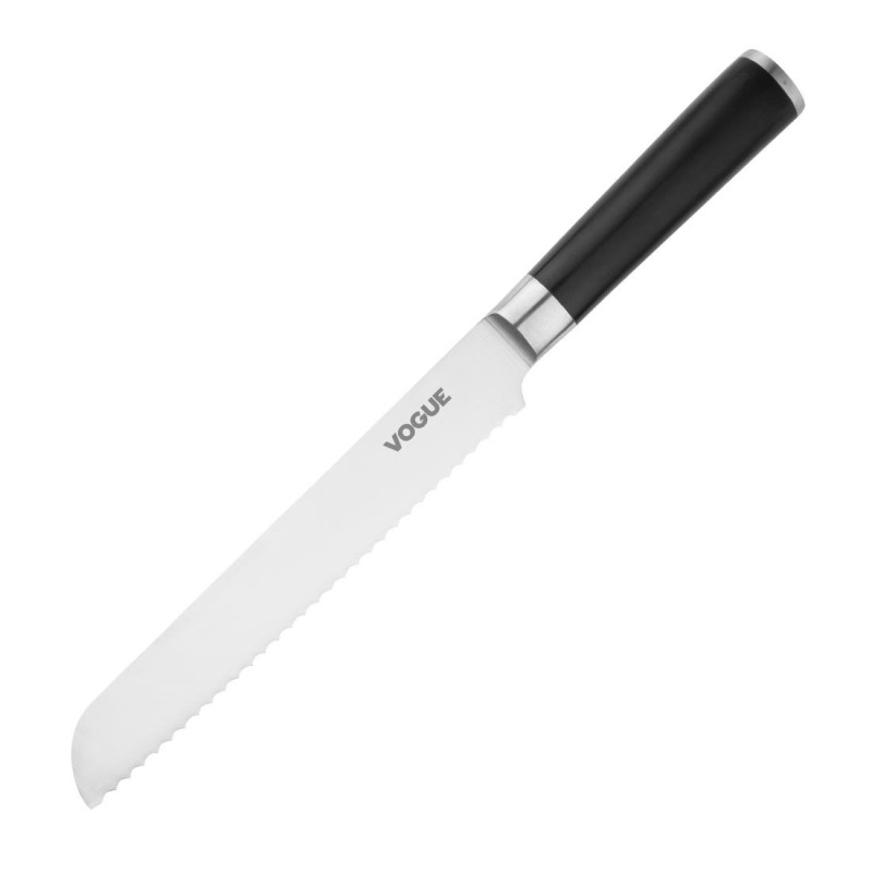 Brotmesser aus Edelstahl 200mm Bistro Vogue: Präziser und komfortabler Schnitt Brotmesser aus Edelstahl 200mm Bistro Vogue: Präziser und komfortabler Schnitt