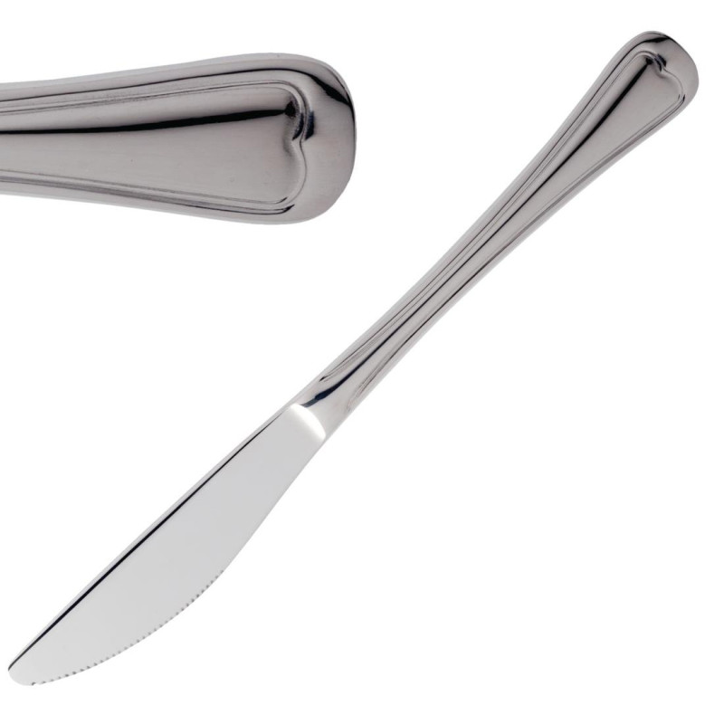 Ensemble élégant de 12 couteaux de table AMEFA en inox 18/10, lave-vaisselle Ensemble élégant de 12 couteaux de table AMEFA en inox 18/10, lave-vaisselle