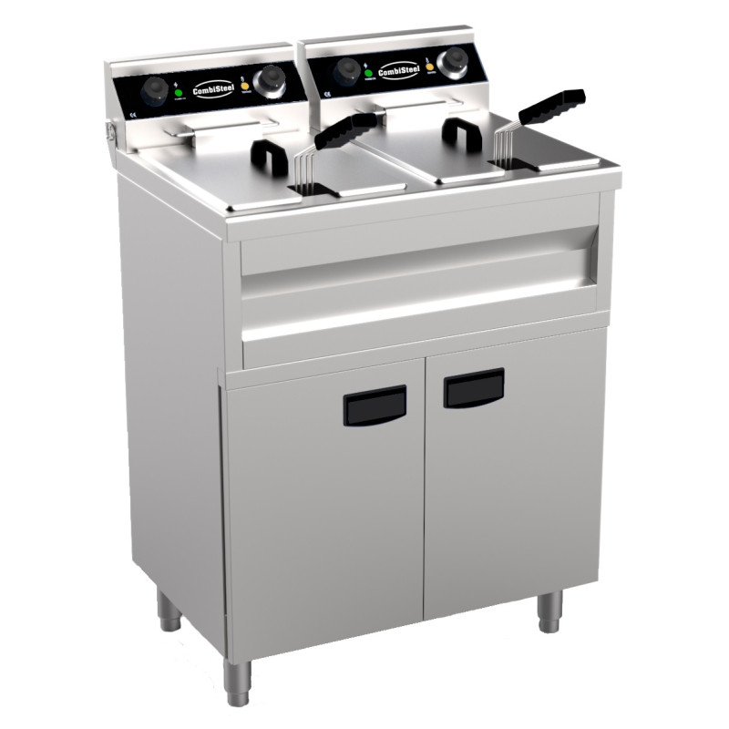 Friteuse sur Coffre Electrique - 2 x 9 L - CombiSteel Friteuse sur Coffre Electrique - 2 x 9 L - CombiSteel