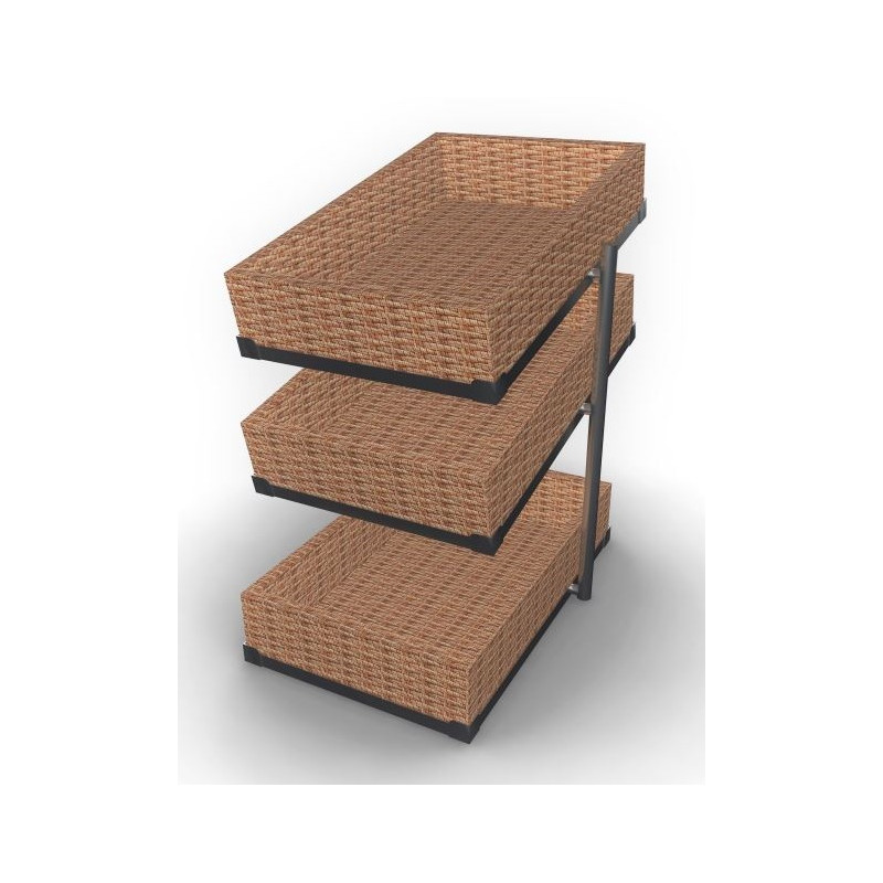 Bread Basket 3 Shelves GN 1/1 - W 335 x D 620 mm - CombiSteel Bread Basket 3 Shelves GN 1/1 - W 335 x D 620 mm - CombiSteel