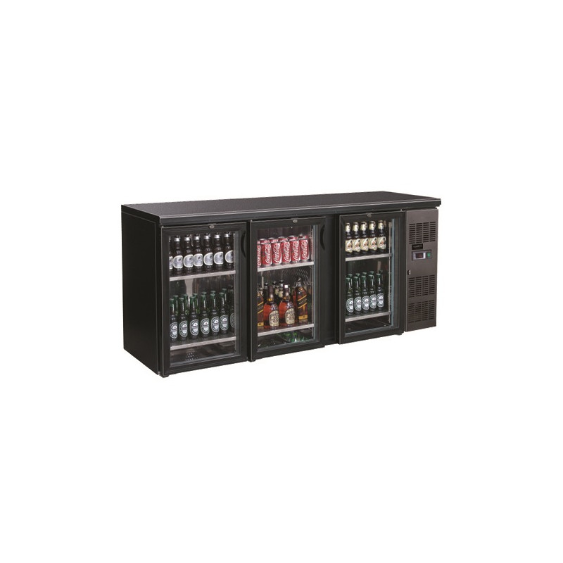 Kühlrückwand mit 3 Glastüren - 537 L - CombiSteel Kühlrückwand mit 3 Glastüren - 537 L - CombiSteel