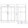 Stainless Steel Roll-In Refrigerator - 1400 L - CombiSteel
