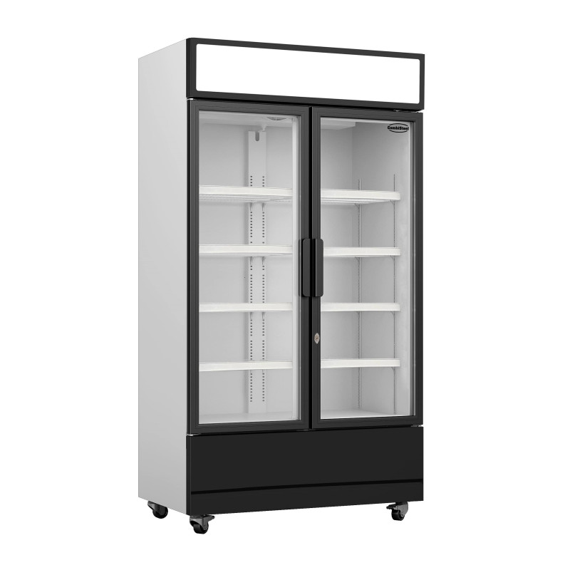 Refrigerated Display Case for Drinks 2 Glass Doors 670 L CombiSteel - Professional Refrigerated Cabinet Refrigerated Display Case for Drinks 2 Glass Doors 670 L CombiSteel - Professional Refrigerated Cabinet