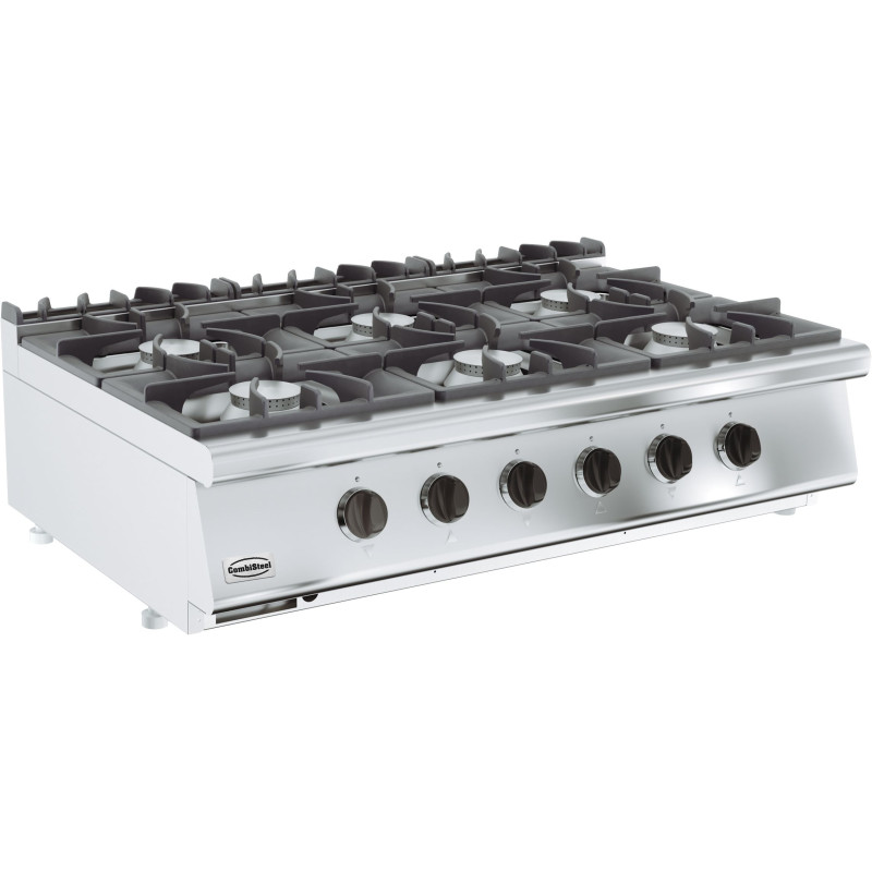 Herd mit 6 Brennern Leistung 6500W - Professionelles Kochen Herd mit 6 Brennern Leistung 6500W - Professionelles Kochen