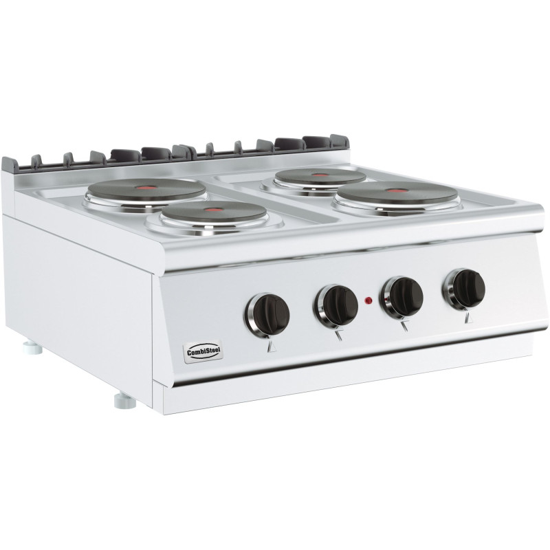 Herd 700 Elektro 4 Platten - 400 V CombiSteel: Leistung und Zuverlässigkeit Herd 700 Elektro 4 Platten - 400 V CombiSteel: Leistung und Zuverlässigkeit