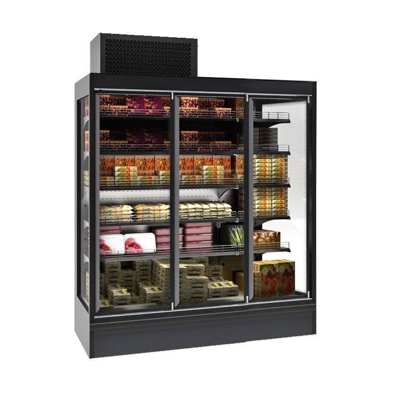 3-Door Wall Refrigerated Display Case - Large Capacity CombiSteel 3-Door Wall Refrigerated Display Case - Large Capacity CombiSteel