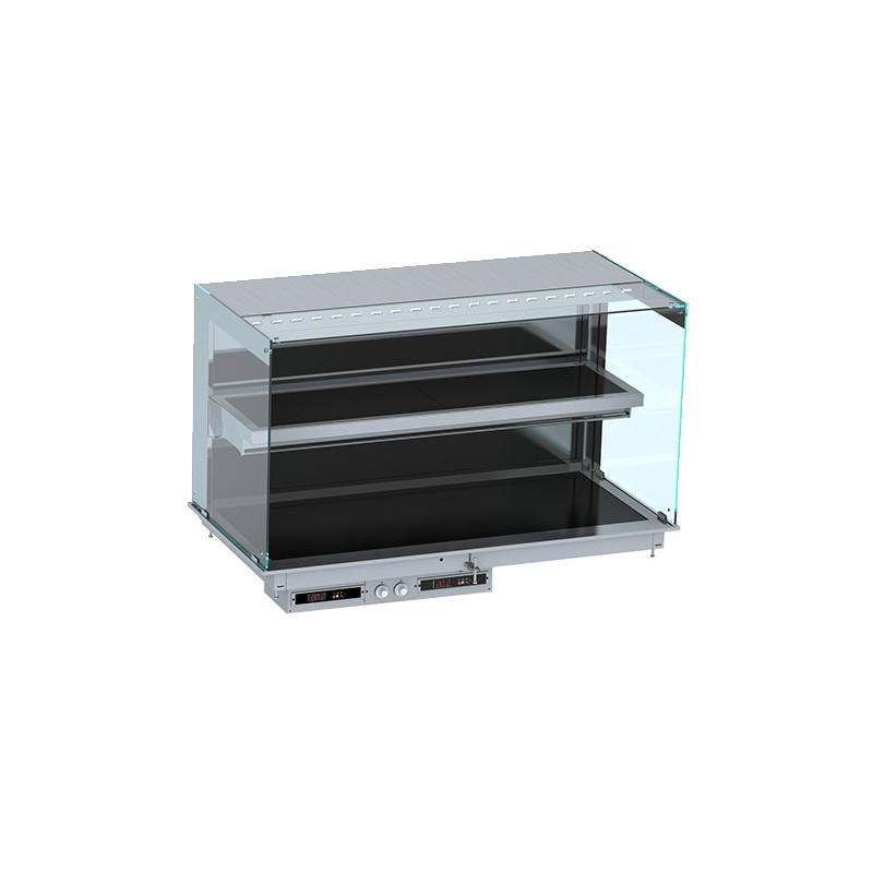 Cubical Heated Display Case with Vitroceramic Plate - Efficient Design Cubical Heated Display Case with Vitroceramic Plate - Efficient Design