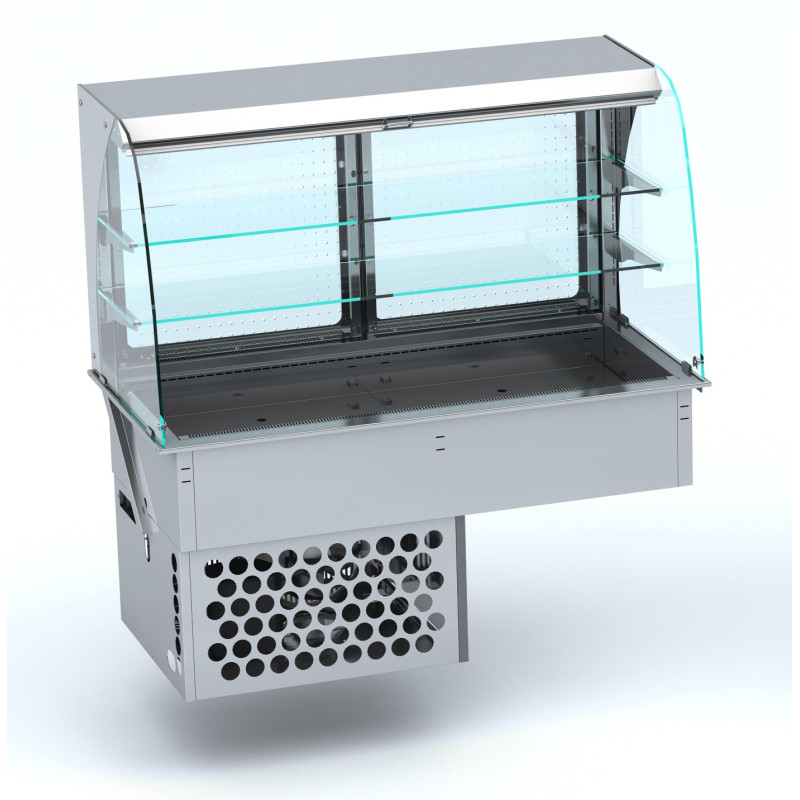 Vitrine Réfrigérée Murale Bombée CombiSteel - Roll-Up 1440x720 mm Vitrine Réfrigérée Murale Bombée CombiSteel - Roll-Up 1440x720 mm