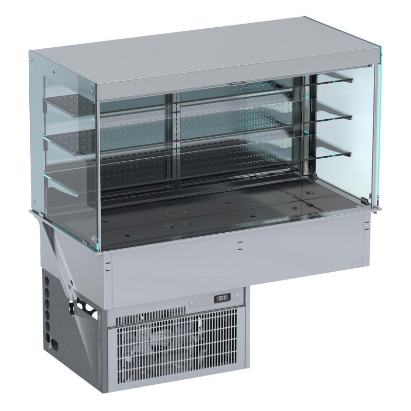 Vitrine Réfrigérée Murale Cubique Roll-Up CombiSteel 1440x720mm Vitrine Réfrigérée Murale Cubique Roll-Up CombiSteel 1440x720mm