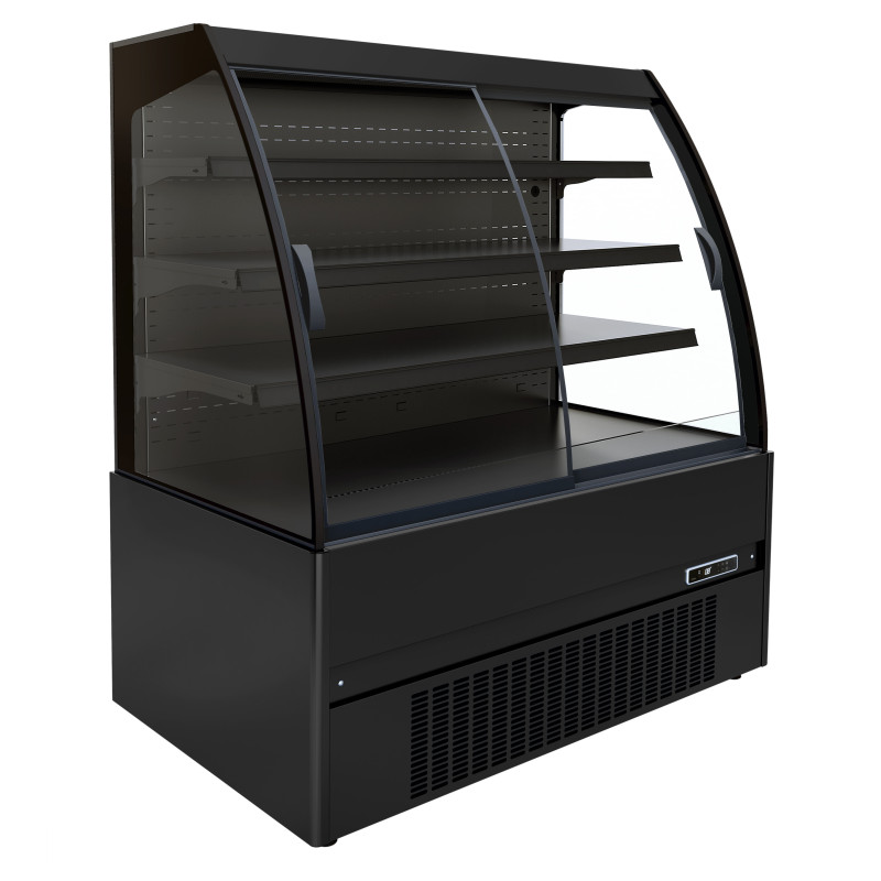 Vitrine Koelkast Muur Gebogen Noah - Schuifdeuren, Energie-efficiëntie - CombiSteel Vitrine Koelkast Muur Gebogen Noah - Schuifdeuren, Energie-efficiëntie - CombiSteel