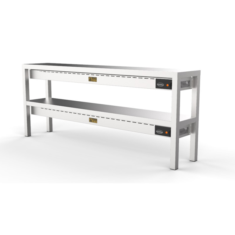 Ceramic Warming Shelf 2 Levels CombiSteel - L 2000 x D 300 mm Ceramic Warming Shelf 2 Levels CombiSteel - L 2000 x D 300 mm