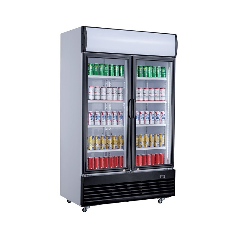 Drankkast - 2 Glazen Deuren - 1000 L Drankkast - 2 Glazen Deuren - 1000 L