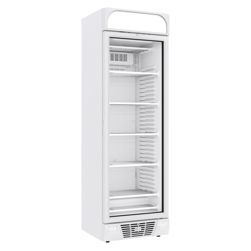 Weiße negative Kühlvitrine 382L 1 Glastür CombiSteel Weiße negative Kühlvitrine 382L 1 Glastür CombiSteel