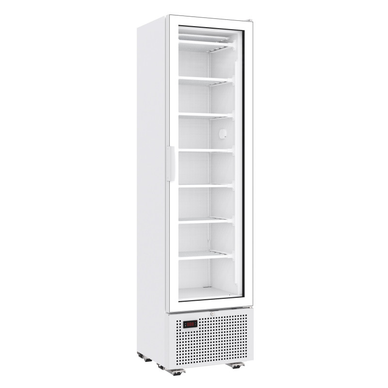 White Negative Refrigerated Cabinet - 1 Glass Door - 221 L - CombiSteel: Quality and Performance Combined White Negative Refrigerated Cabinet - 1 Glass Door - 221 L - CombiSteel: Quality and Performance Combined