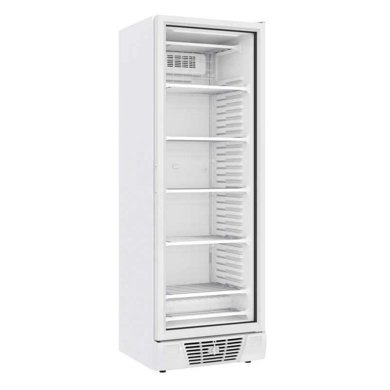 Weiße Negativ-Kühlvitrine - 1 Glastür - 382 L - Combisteel - Professioneller Gefrierschrank Weiße Negativ-Kühlvitrine - 1 Glastür - 382 L - Combisteel - Professioneller Gefrierschrank