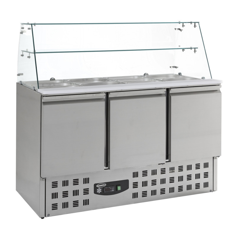 Saladette Kühltisch 3 Türen GN 1/1 - 368 L - CombiSteel - Edelstahl Saladette Kühltisch 3 Türen GN 1/1 - 368 L - CombiSteel - Edelstahl