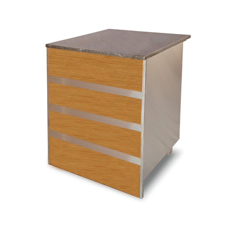 CombiSteel Box Furniture 800x800 mm - Stainless Steel & Extractable Drawer CombiSteel Box Furniture 800x800 mm - Stainless Steel & Extractable Drawer