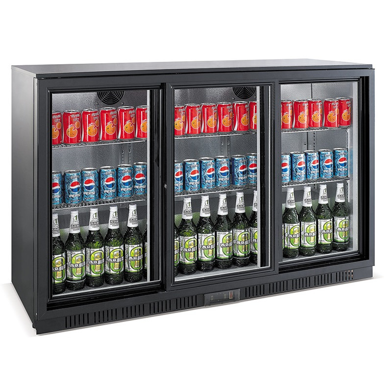 Rückkühler mit 3 Schiebetüren - 330L CombiSteel: Optimale Lagerung & Elegantes Design Rückkühler mit 3 Schiebetüren - 330L CombiSteel: Optimale Lagerung & Elegantes Design
