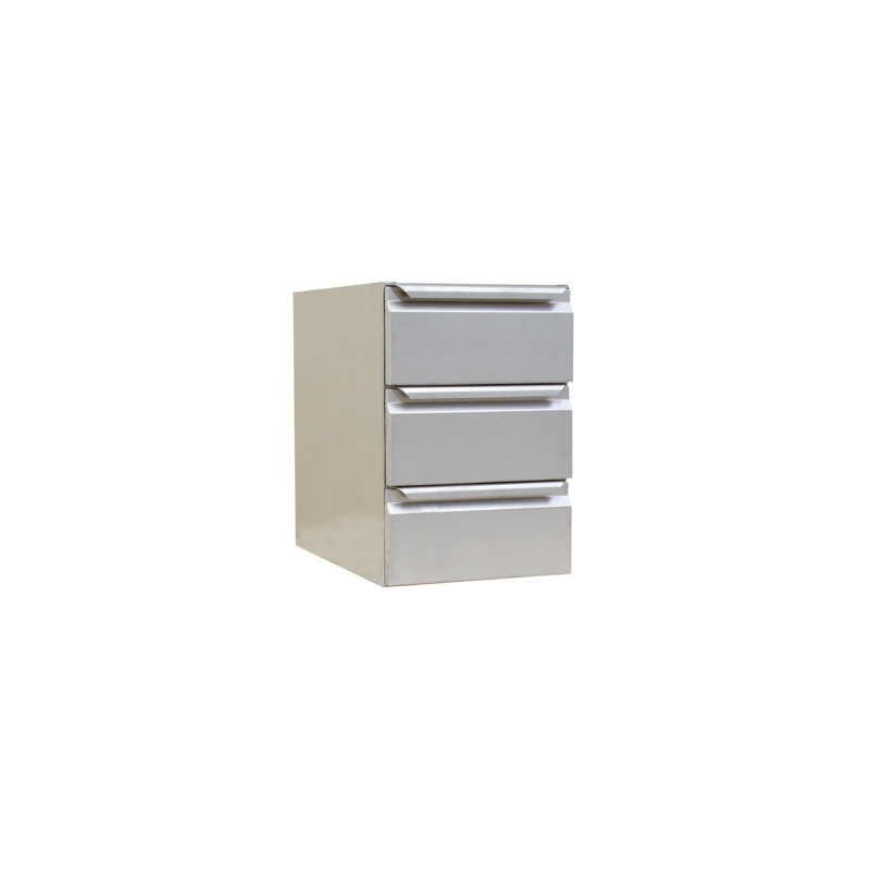Block 3 Schubladen Tisch Edelstahl | CombiSteel - 400x630 mm Block 3 Schubladen Tisch Edelstahl | CombiSteel - 400x630 mm