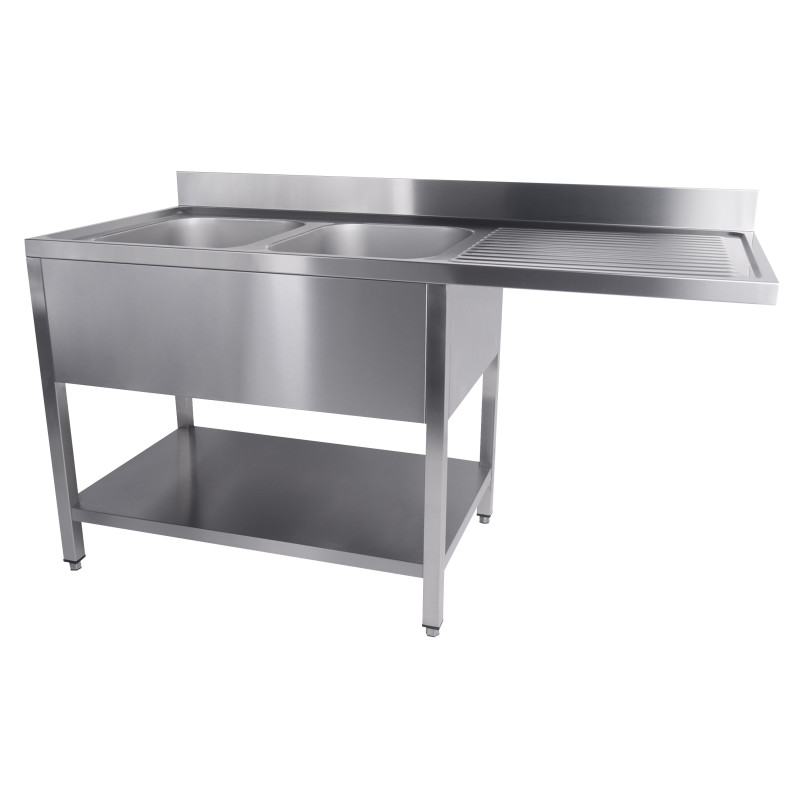 2 Professional Stainless Steel Sinks - Dishwasher Passage 2 Professional Stainless Steel Sinks - Dishwasher Passage