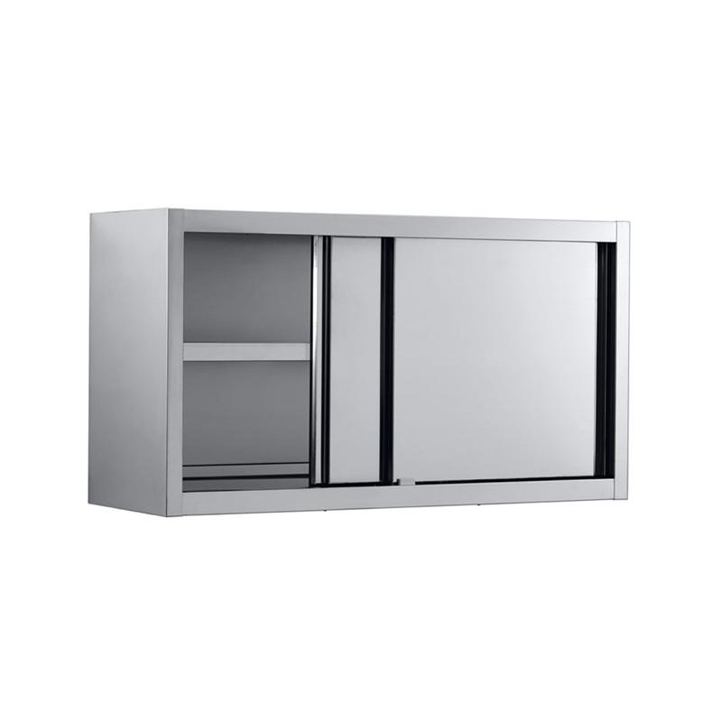 Wandschrank mit Schiebetüren aus Edelstahl - Combisteel 1600x400 mm Wandschrank mit Schiebetüren aus Edelstahl - Combisteel 1600x400 mm