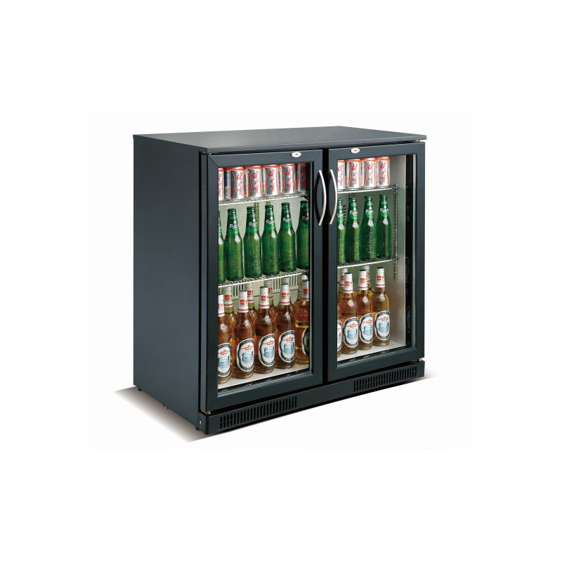 Refrigerated Back Bar 2 Swing Doors - 198 L Black CombiSteel Refrigerated Back Bar 2 Swing Doors - 198 L Black CombiSteel
