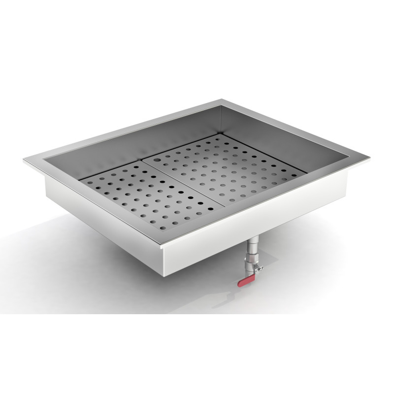 Geïntegreerde ijsbak - GN 2/1 in roestvrij staal - Combisteel Geïntegreerde ijsbak - GN 2/1 in roestvrij staal - Combisteel