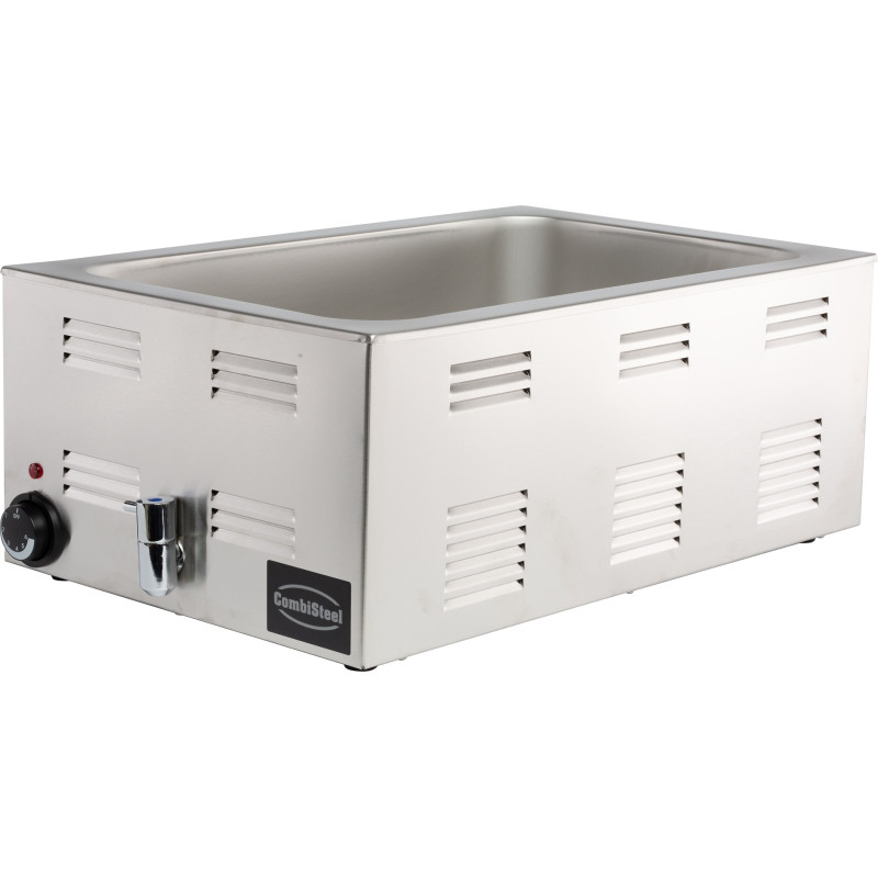 Bain-Marie mit Ablasshahn - GN 1/1 | CombiSteel: Gleichmäßige und zuverlässige Erwärmung Bain-Marie mit Ablasshahn - GN 1/1 | CombiSteel: Gleichmäßige und zuverlässige Erwärmung
