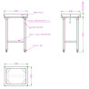 Polyethylen-Schneideblock 80mm - CombiSteel