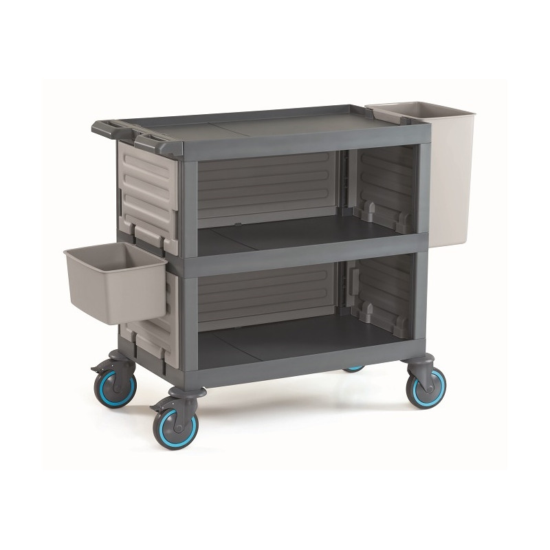 Afruimwagen 3 Niveaus CombiSteel - Roestvrij Staal Service & Optimale Organisatie Afruimwagen 3 Niveaus CombiSteel - Roestvrij Staal Service & Optimale Organisatie