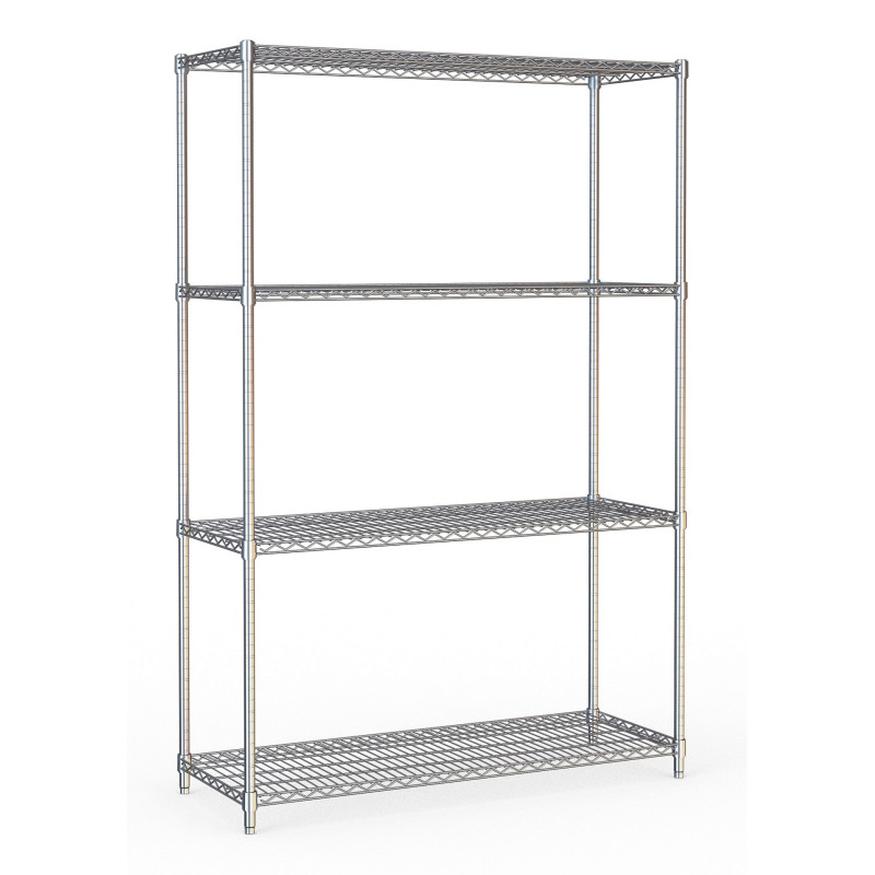 4-Level Detachable Shelf - 1200 mm Width - CombiSteel 4-Level Detachable Shelf - 1200 mm Width - CombiSteel