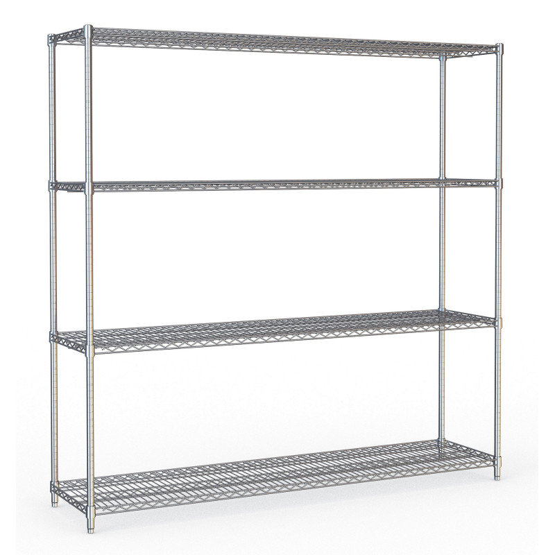 Removable Shelf 4 Levels - Chrome Steel CombiSteel Removable Shelf 4 Levels - Chrome Steel CombiSteel