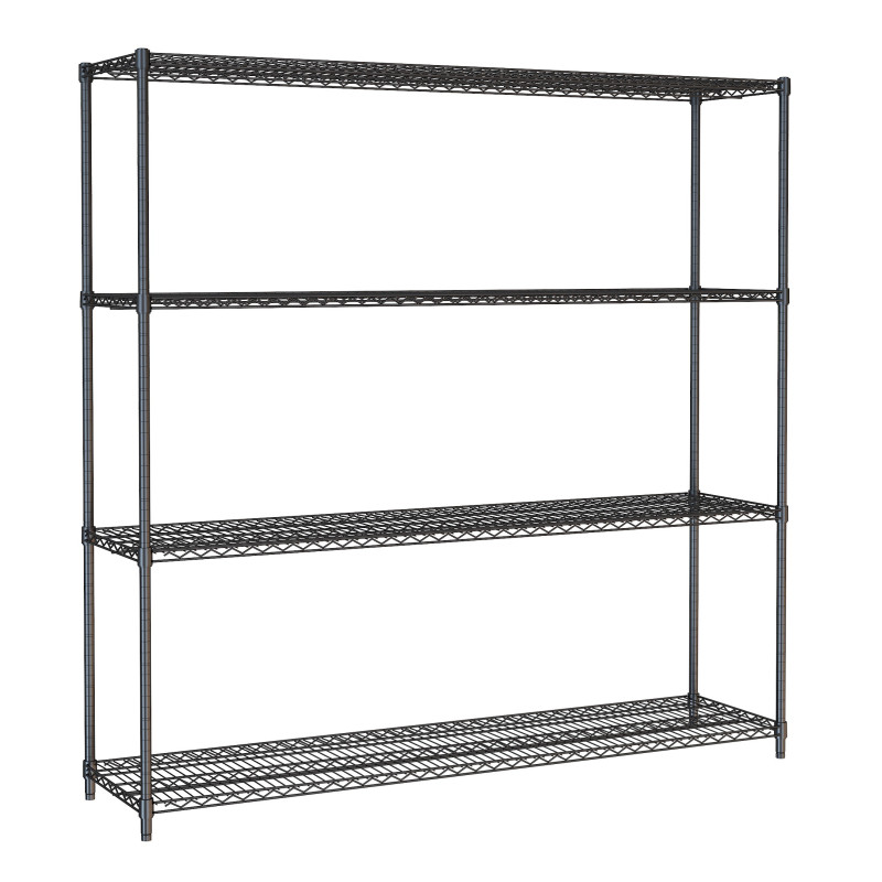 Abnehmbares Regal mit 4 Ebenen Schwarz 1800 mm - CombiSteel | Effiziente & Robuste Lagerung Abnehmbares Regal mit 4 Ebenen Schwarz 1800 mm - CombiSteel | Effiziente & Robuste Lagerung